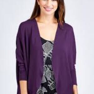 ST JOHN PURPLE SWEATER SIZE MED